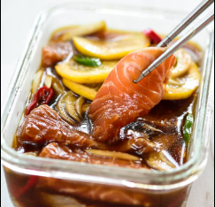 Yeoneojang (Citrus-Infused Soy Marinated Salmon)